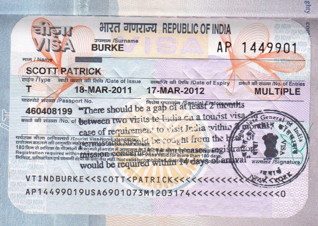 Visa de la India