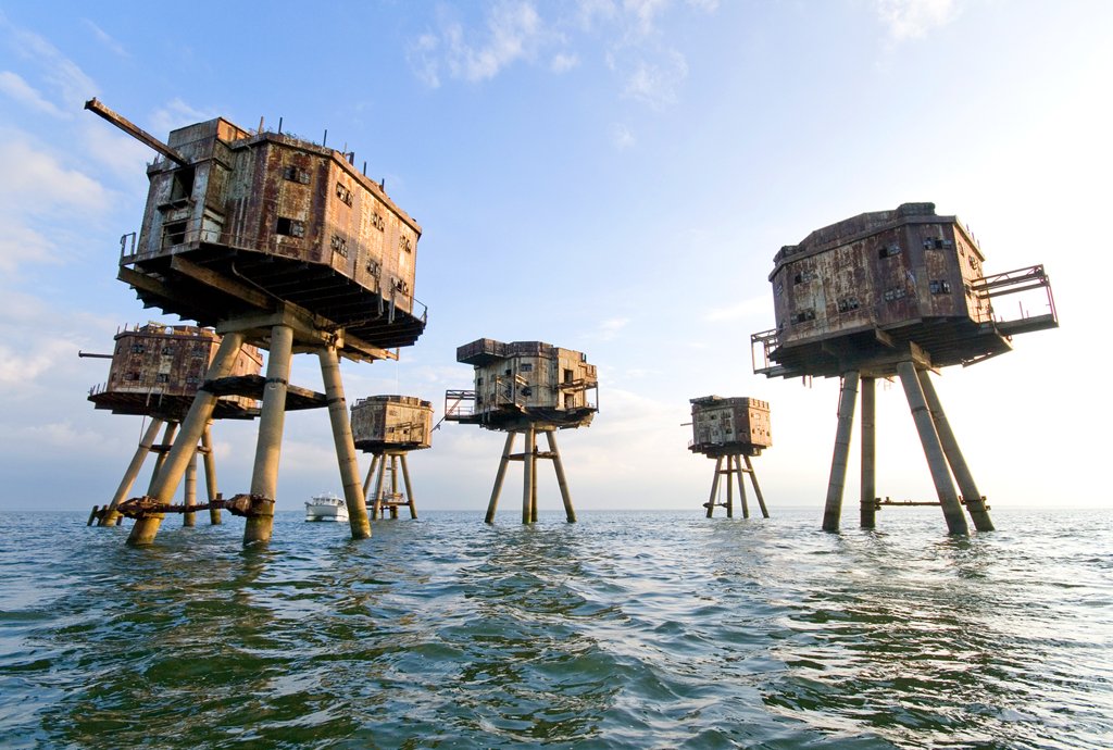 Lugares abandonados: The Maunsell Sea Forts Inglaterra