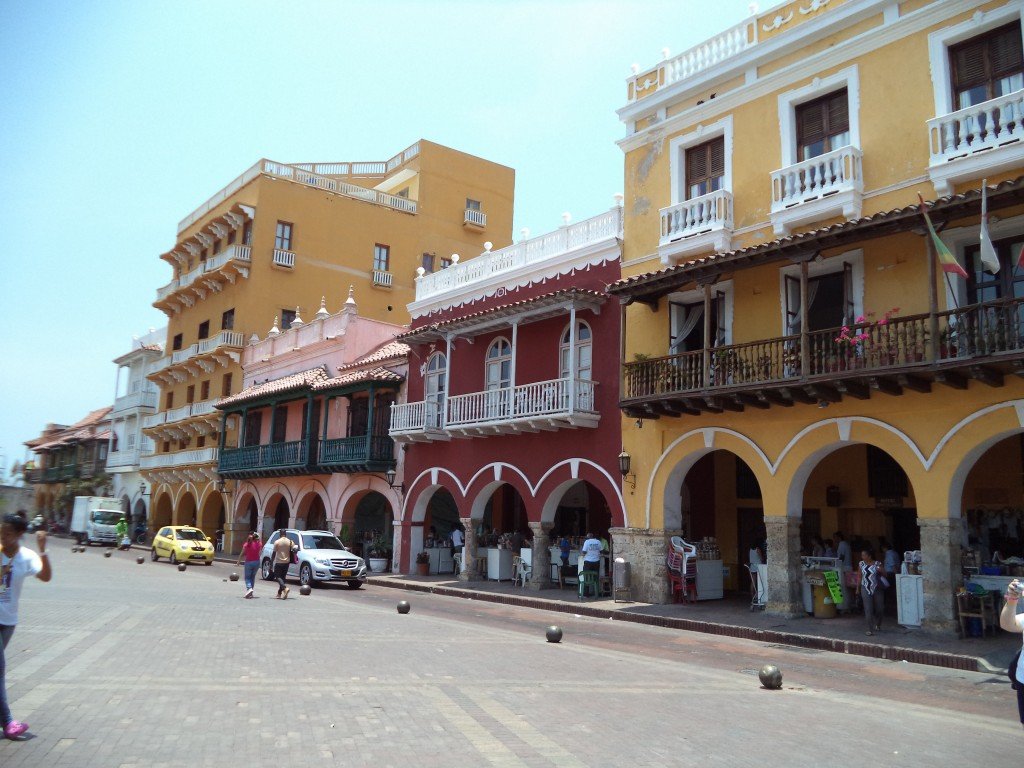 Ciudad amurallada de Cartagena de Indias en Colombia