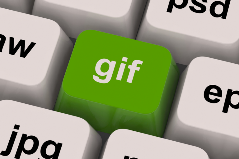 Tecla y símbolo de GIF