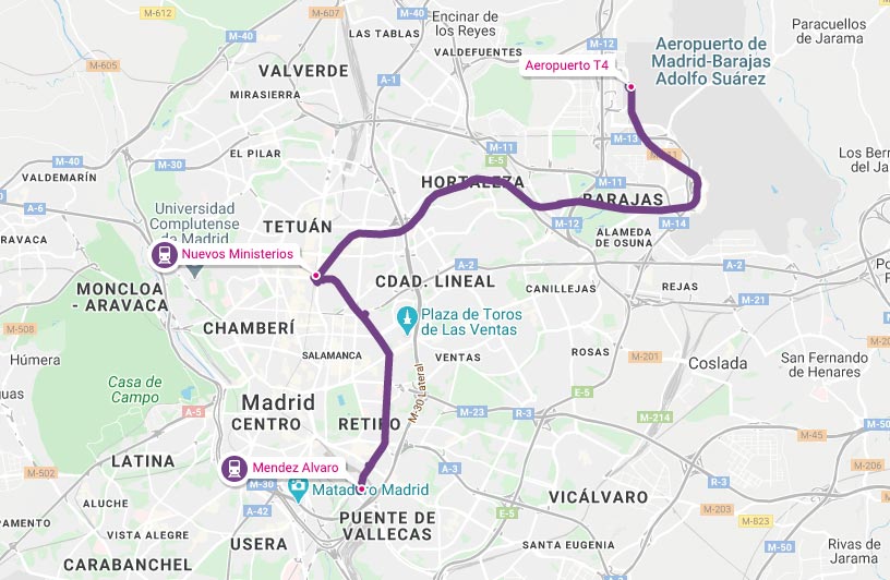 Cómo llegar de la Estación Sur de Madrid al aeropuerto en metro