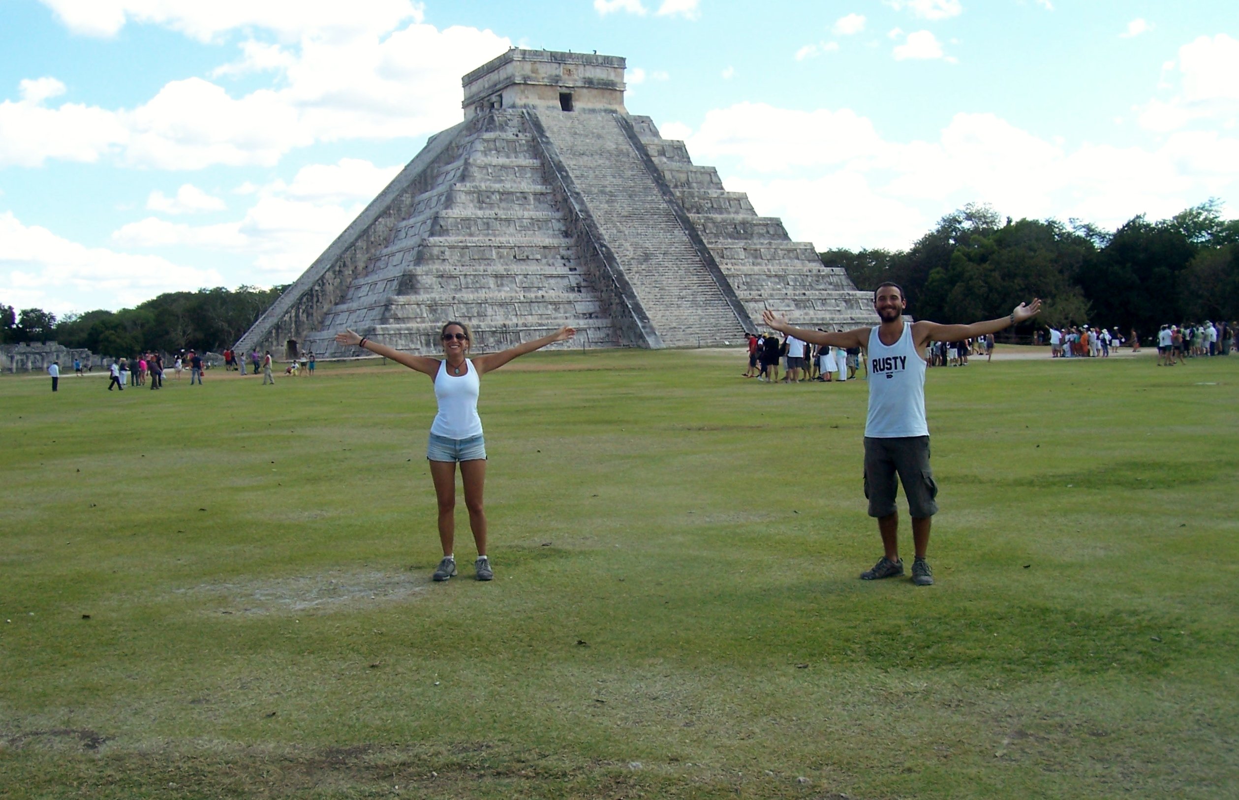 Ruinas mayas de Chichén Itza y el templo Kukulcán