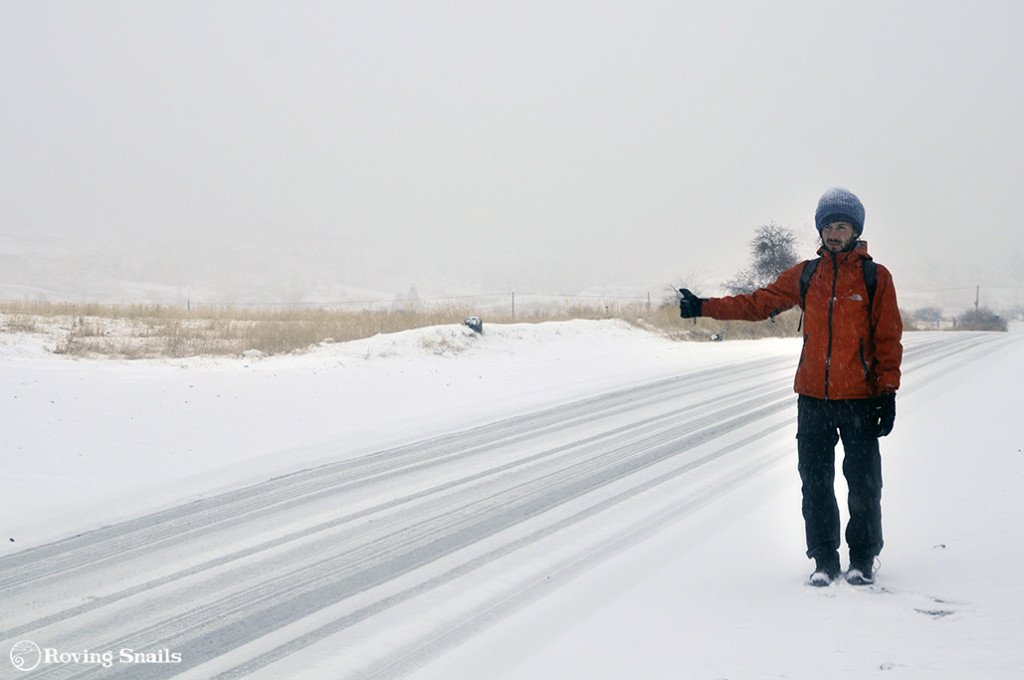 Autostop en invierno en Anatolia, Turquia