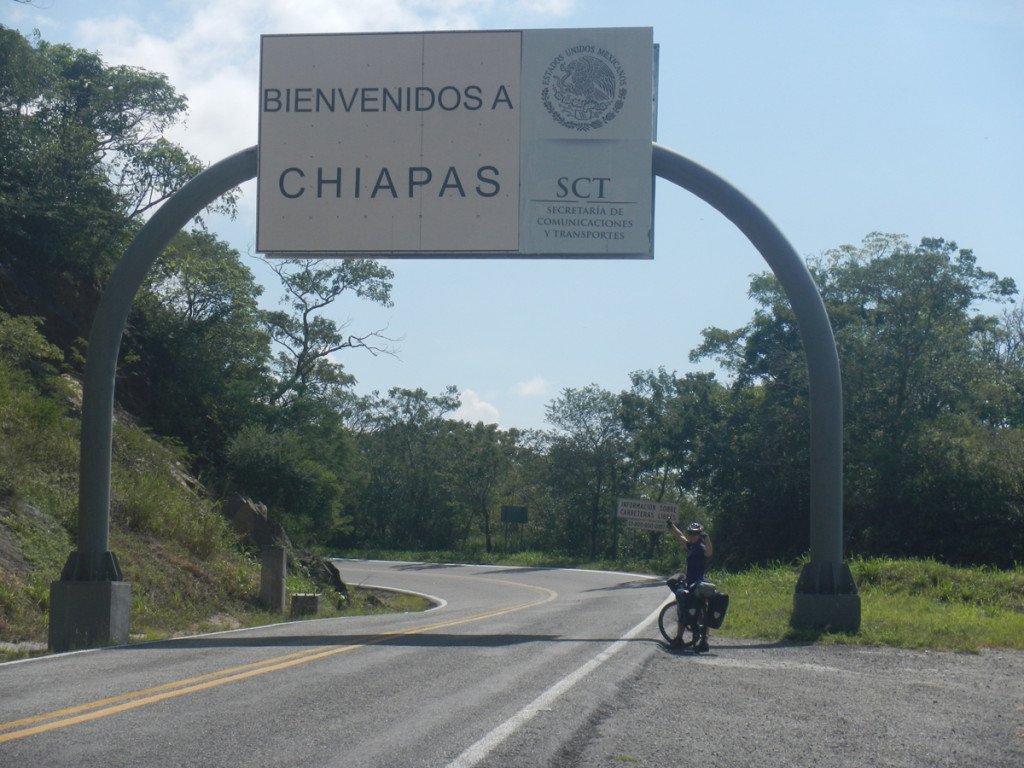 México en bicicleta en Chiapas