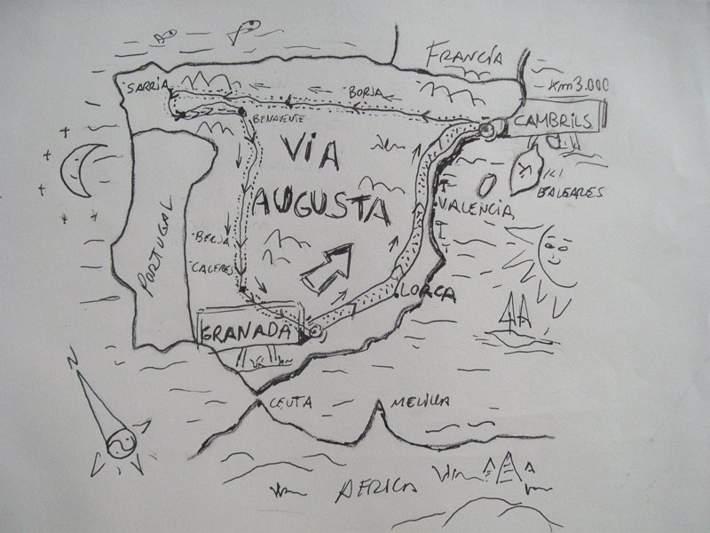 Amador González mapa de la ruta