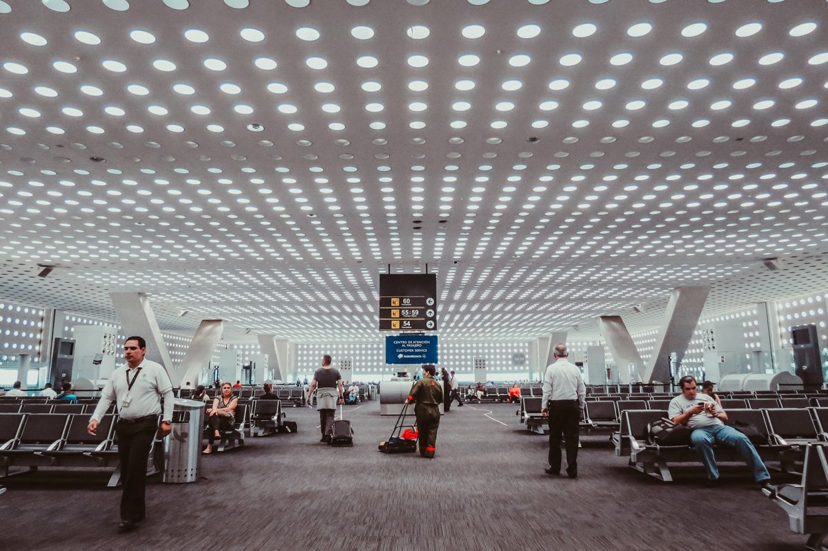 Sala del aeropuerto internacional de Ciudad de México