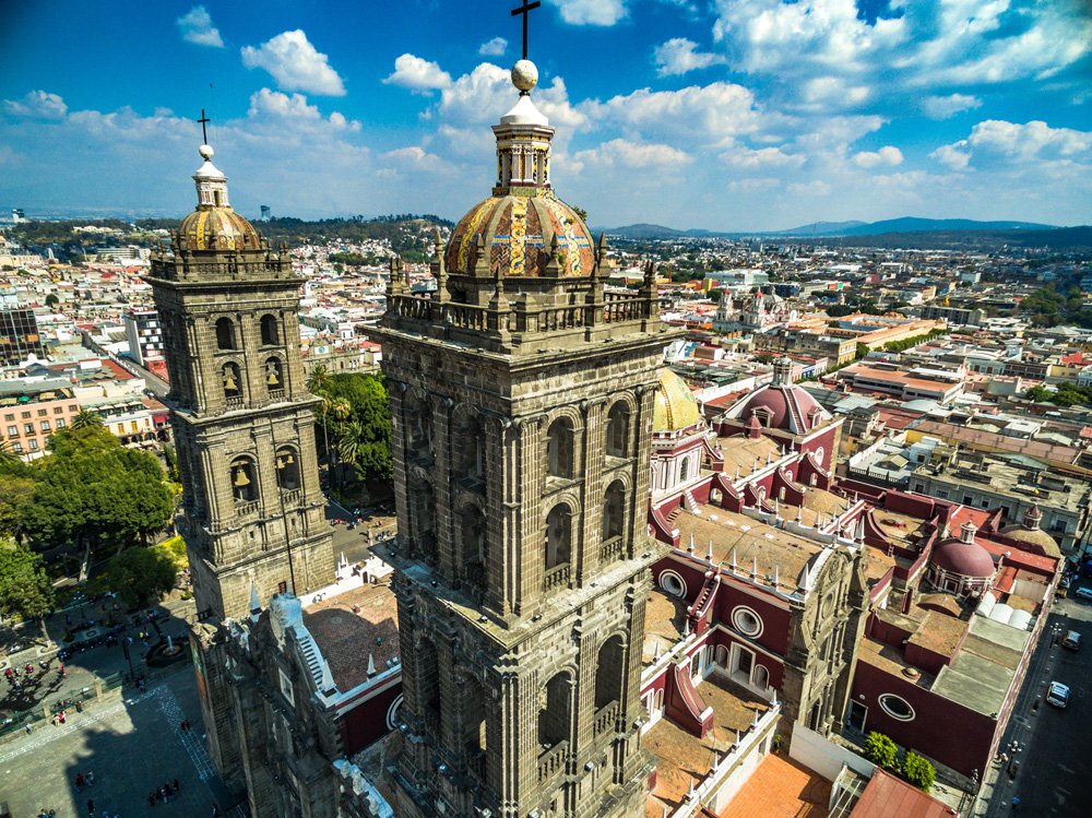 Catedral de Puebla, una de las excursiones cerca de Ciudad de México
