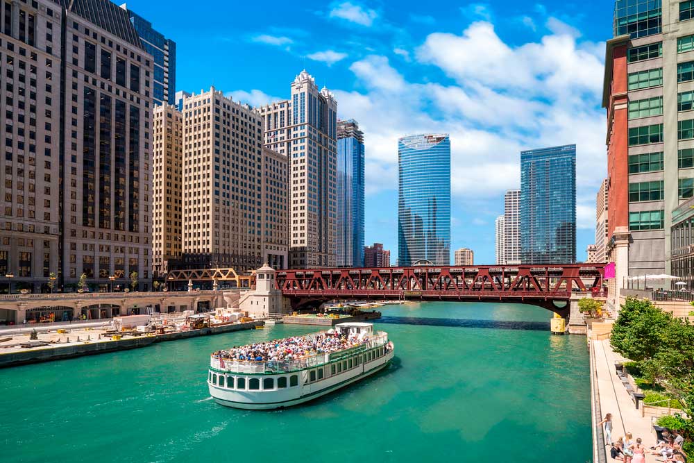 Crucero al lago Michigan en Chicago