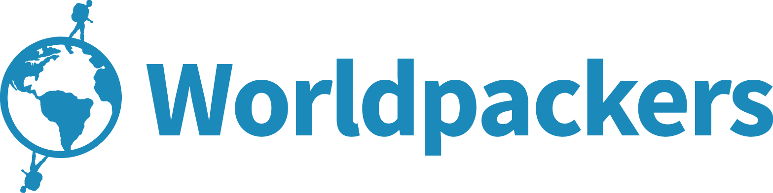 Logo de Worldpackers, una app para viajar con poco dinero haciendo voluntariado