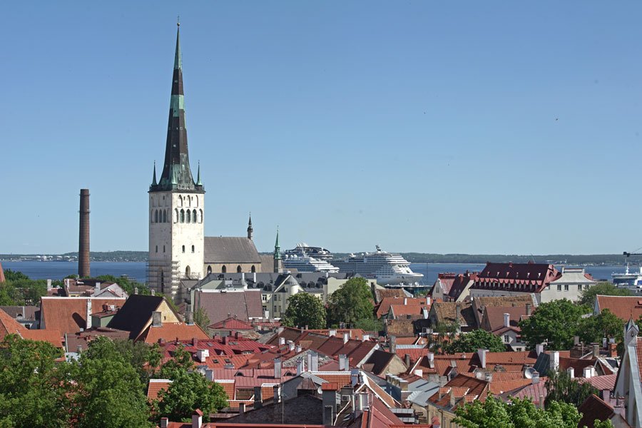 Panorámica de Tallin, capital de Estonia