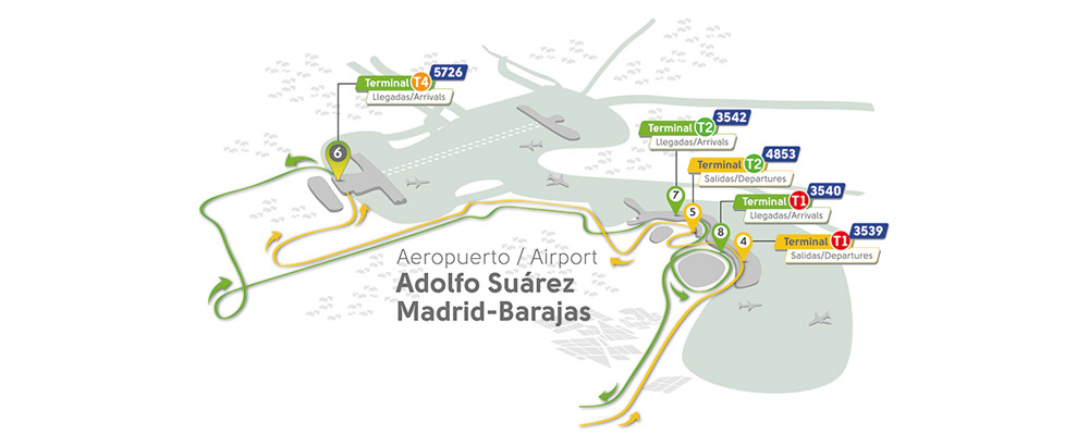 Plano aeropuerto Madrid