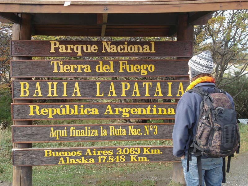 Iosu López en Bahía Laptaia en la Patagonia de Argentina