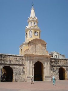 Torre del reloj en Cartagena de Indias