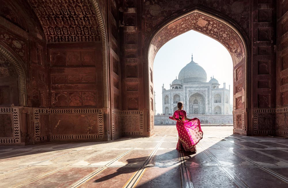 Destinos para mochileros: Taj Mahal en la India