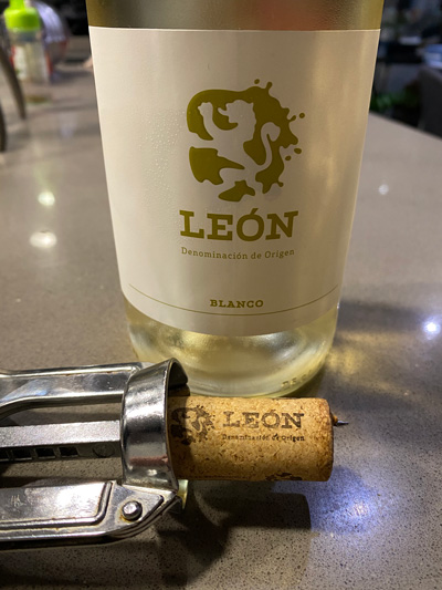 Vino blanco de León