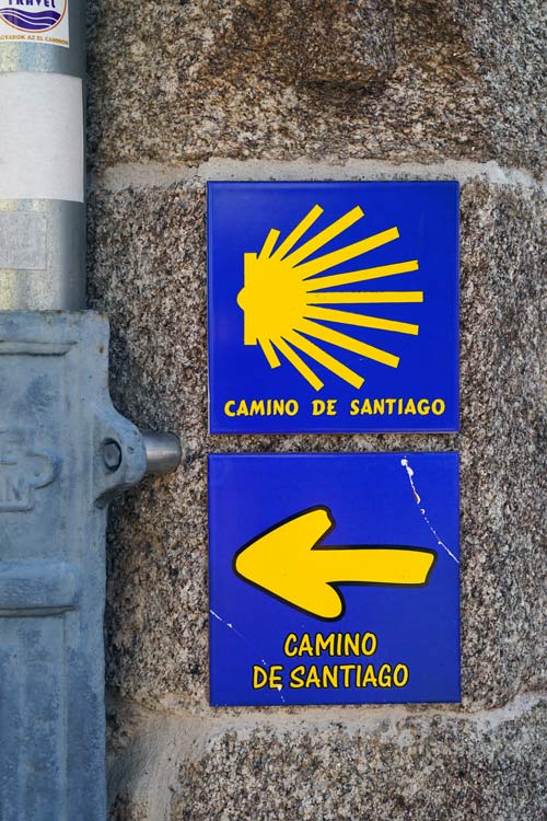 Camino de Santiago Francés, letrero señalizador