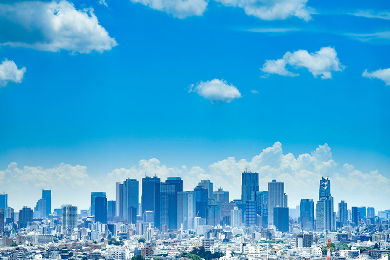 Skyline de la ciudad de Tokio