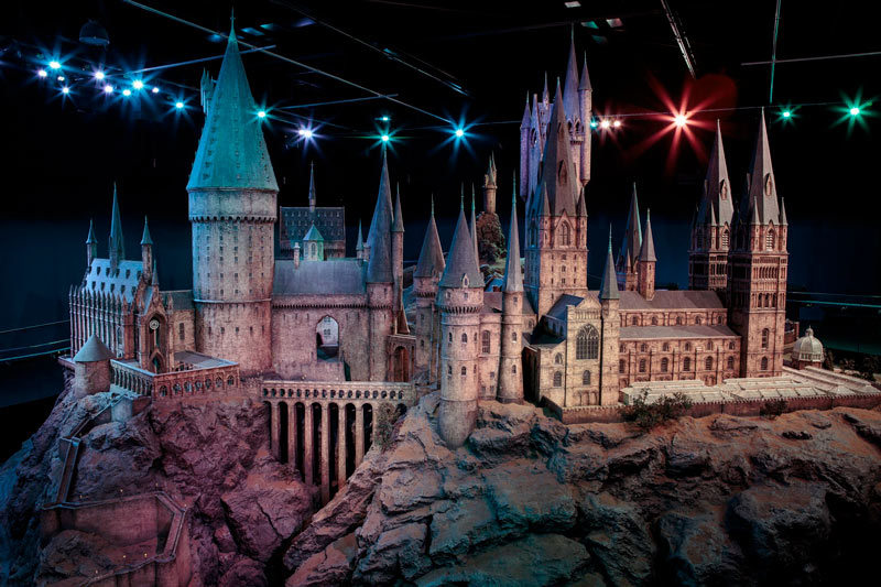 Maqueta del Castillo Hogwarts en los Estudios Harry Potter en Londres