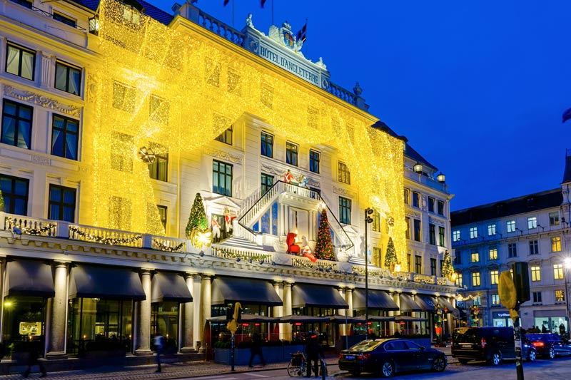 Hotel D'Angleterre en Navidad