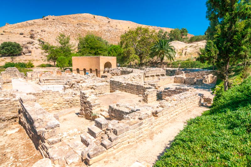 Sitio arqueológico de Gortina en la isla de Creta