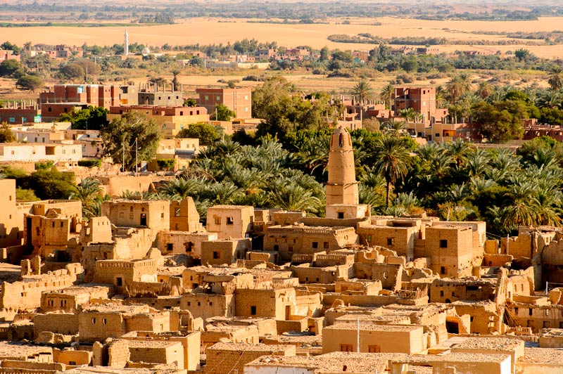 Vista panorámica de Al Qasr, zona histórica de Dakhla