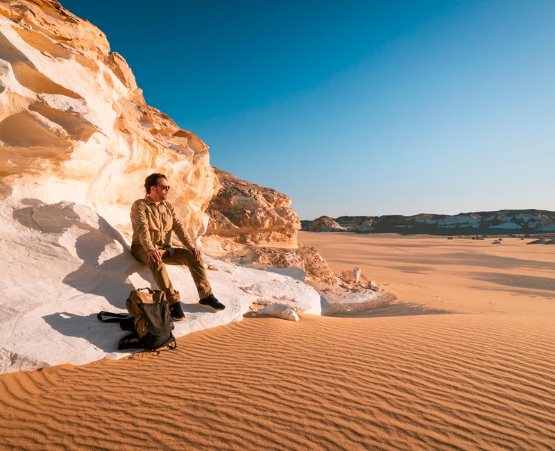 Inicio del Desierto Blanco en Egipto