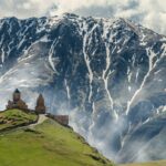 Iglesia de la Trinidad Gergeti en Georgia