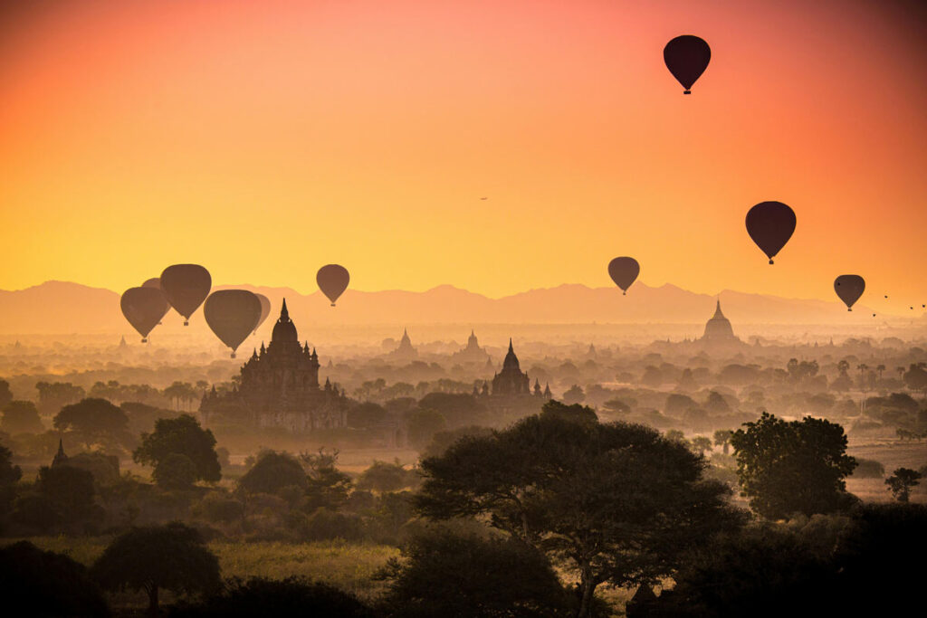 Atardecer en Myanmar