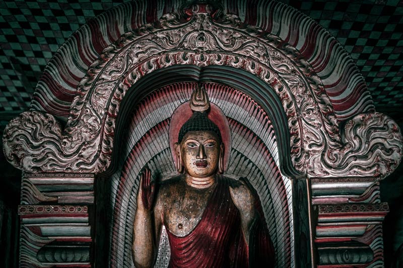 Buda de Dambulla en Sri Lanka