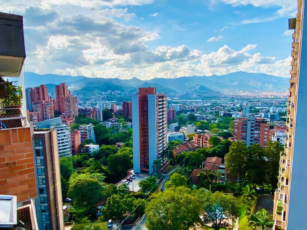 Vista panorámica de la ciudad de Medellín (Colombia)