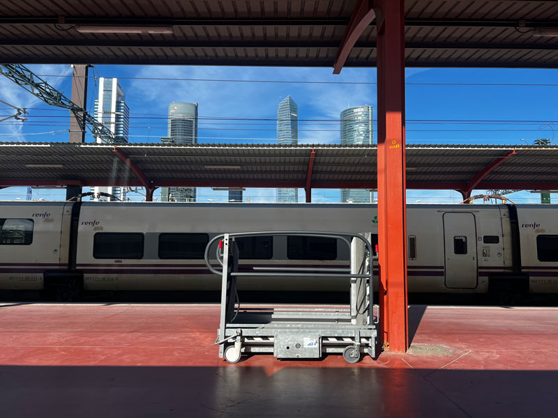 Andén de la estación de Chamartín