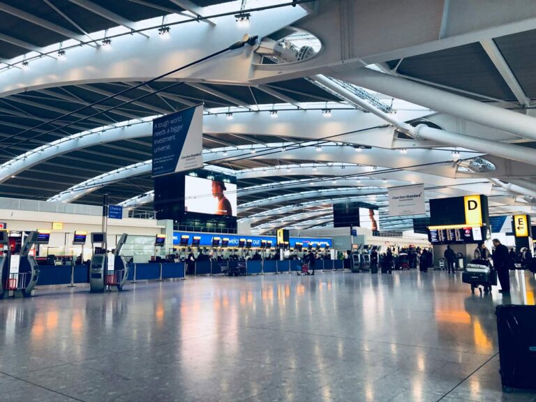 Terminal del aeropuerto de Heathrow en Londres