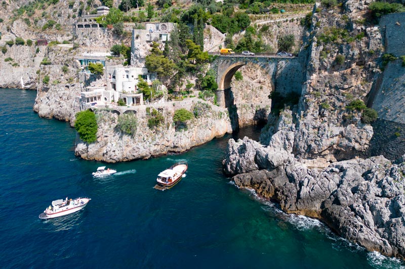 Panorámica del Fiordo di Furore